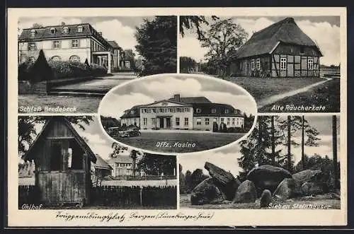 AK Bergen, Truppenübungsplatz in der Lüneburger Heide, Offz. Kasino, Schloss Bredebeck