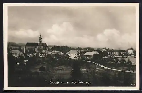 AK Adlwang, Totalansicht mit Kirche