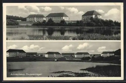 AK Altneuhaus, Ansicht auf das Truppenlager