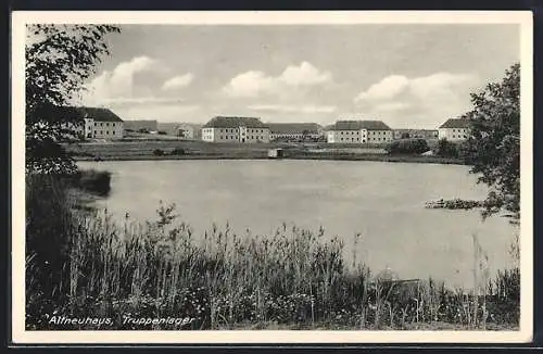 AK Altneuhaus, Truppenlager mit Gewässer