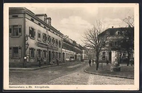 AK Germersheim, Blick in Königstrasse