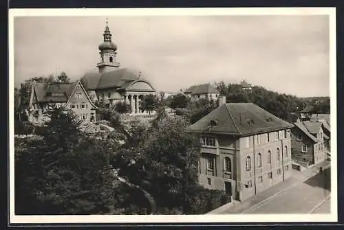 AK Aalen in Württbg., Salvatorkirche mit Schwesternheim