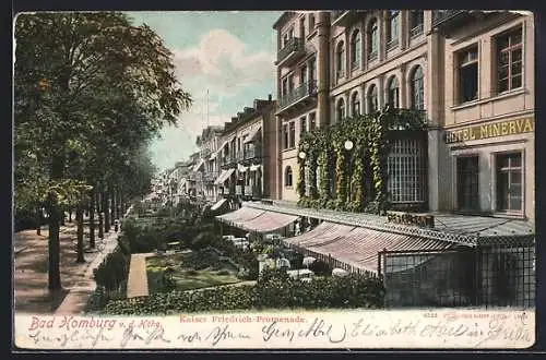 AK Bad Homburg, Kaiser-Friedrich-Promenade