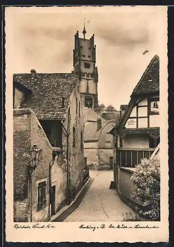 AK Freiburg i. Br., Alte Mühle mit Schwabenthor