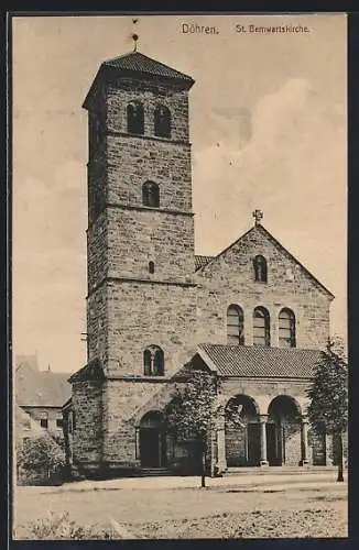 AK Döhren / Hannover, Die St. Bernwartskirche