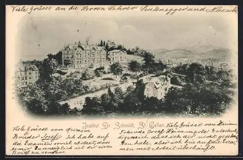 AK St. Gallen, Blick auf das Institut v. Dr. Schmidt