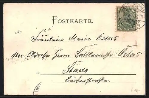 Künstler-AK Johann Georg Siehl-Freystett: SMS Frithjof bei unruhiger See