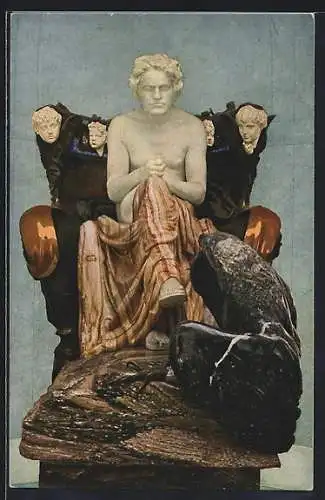 Künstler-AK Max Klinger: Beethoven, Plastik