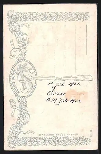 Künstler-AK Dürnstein i. d. Wachau, Panorama