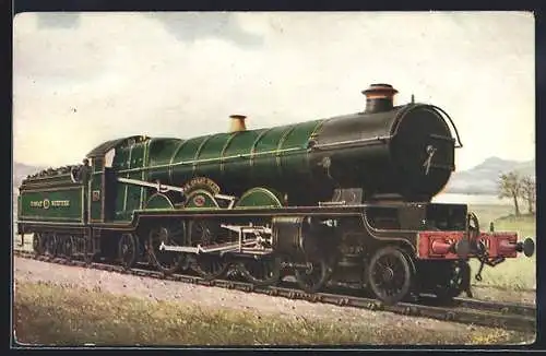 Künstler-AK englische Eisenbahn der Gesellschaft Great Western, the Great Bear