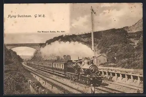AK GWR Engine Flying Dutchman hauling a train at full steam