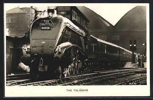 AK Scottish Express The Talisman leaving King`s Cross, hauled by the Class A4 locomotive no. 60028 Walter K. Wigham