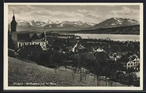AK Hitzkirch, Baldeggersee & die Alpen