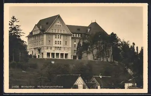 AK Winterthur, Blick auf Heiligbergschulhaus