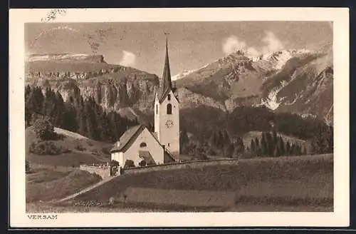 AK Versam, Sicht zur Kirche