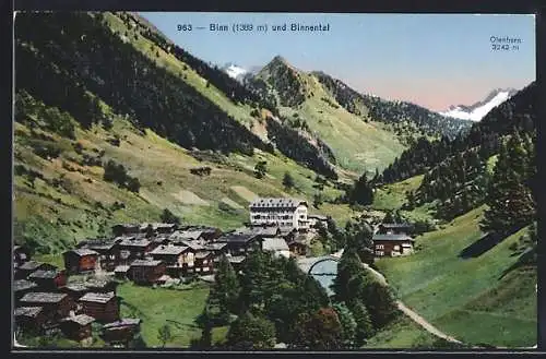 AK Binn, Ortsansicht mit Binnental