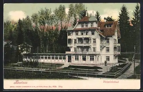 AK Herisau, Blick zum Heinrichsbad