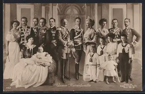 AK Unsere Kaiserfamilie, Wilhelm II. von Preussen