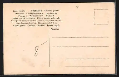 AK Kronprinzessin Cecilie und Kronprinz Wilhelm von Preussen, Wappen, Erinnerung an die Vermählung 1905