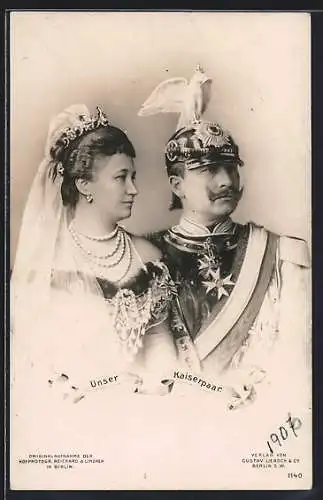 AK Kaiser Wilhelm II. und Kaiserin Auguste Victoria Königin von Preussen