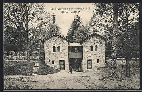 AK Bad Homburg vor der Höhe, Kastell Saalburg, Porta Praetoria