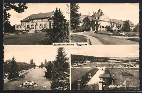 AK Pfafferode, Landeskrankenhaus, Eingang, Gartenanlagen und Aussenansicht