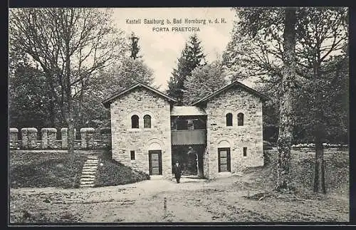 AK Bad Homburg vor der Höhe, Kastell Saalburg, Porta Praetoria