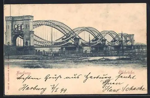 AK Hamburg-Harburg, Elbbrücke