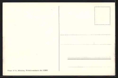 AK Füssen am Lech, Ortsansicht mit Bergpanorama