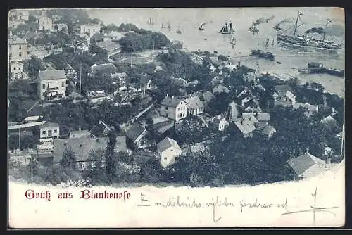 AK Hamburg-Blankenese, Teilansicht mit Fährhaus