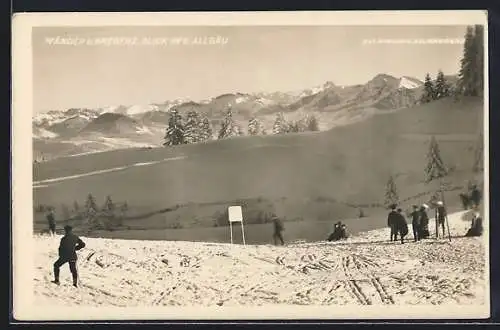 AK Pfänder b. Bregenz, Blick ins Allgäu