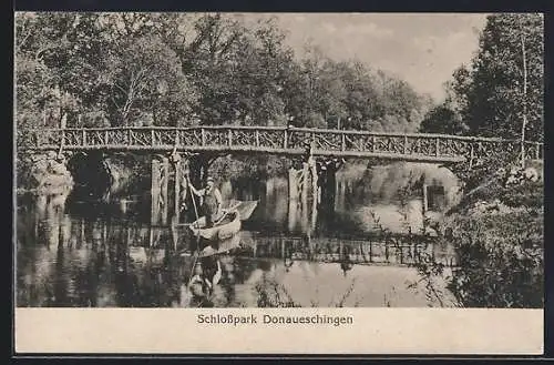 AK Donaueschingen, Fischer im Schlosspark