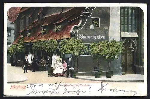 AK Nürnberg, Gasthaus Bratwurstglöcklein