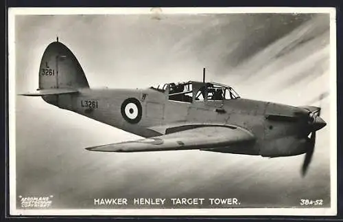 AK Hawker Henley Target Tower, Britisches Kampfflugzeug