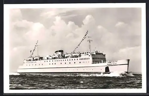 AK Hochsee-Fährschiff Theodor Heuss der Deutschen Bundesbahn auf der Fahrt