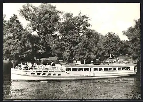 AK Berlin, Fahrgastschiff MS Müggelturm der Weissen Flotte