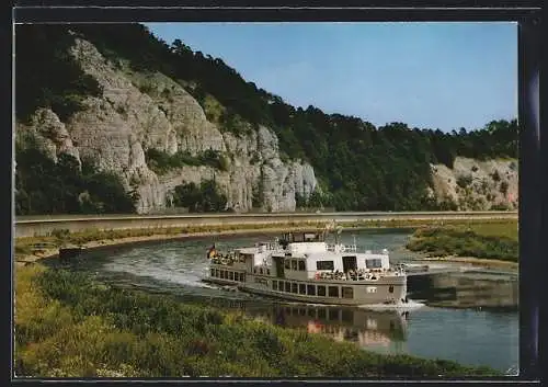 AK Salonschiff MS Stadt Hameln auf der Oberweser