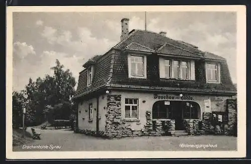 AK Syrau im Vogtland, Höhleneingangshaus in die Drachenhöhle