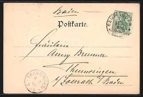 AK Reutlingen, Partie in Klein-Venedig