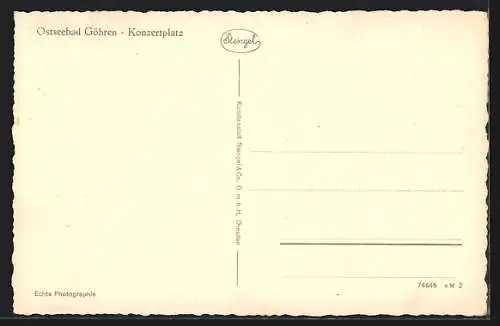 AK Göhren / Ostseebad, Konzertplatz