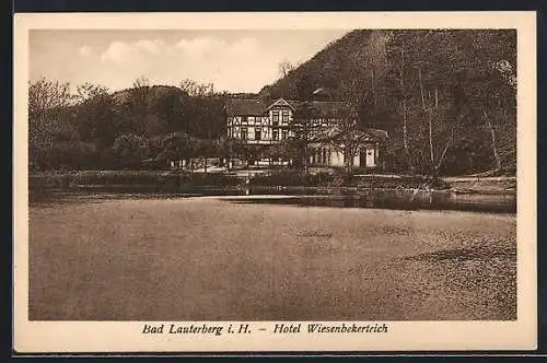 AK Bad Lauterberg i. H., Hotel Wiesenbekerteich