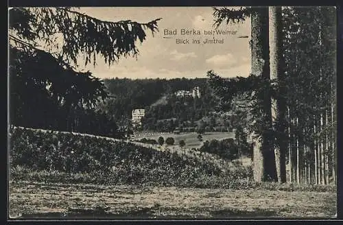 AK Bad Berka bei Weimar, Blick ins Ilmtal