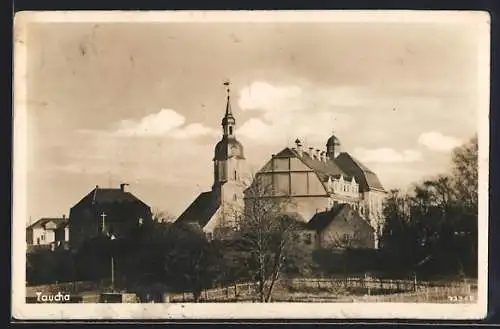 AK Taucha, Blick auf die Kirche