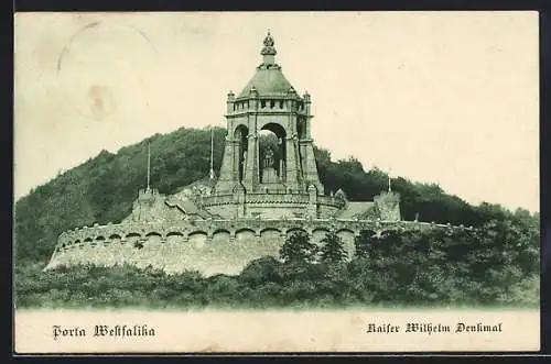 AK Porta Westfalica, Kaiser Wilhelm-Denkmal