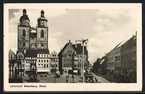 AK Wittenberg / Lutherstadt, Markt, Ho Technik
