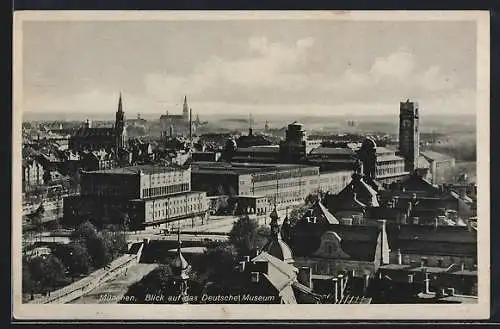 AK München-Au, Blick auf das Deutsche Museum