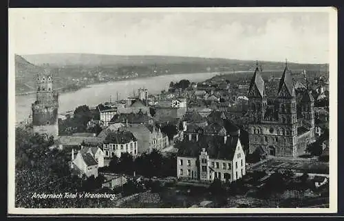 AK Andernach, Totalansicht vom Kranenberg