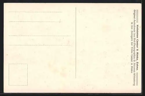 AK Hechelnder Bernhardiner mit braunen Platten