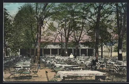 AK Hochheim bei Erfurt, Concertgarten im Gasthaus Grünes Tal, Bes. Georg Wienecke