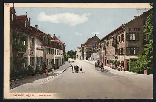 AK Donaueschingen, Hotel in der Josefstrasse